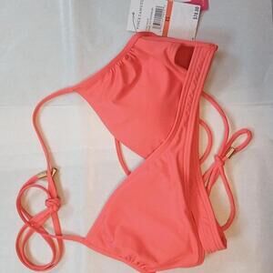 VINCE CAMUTO WRAP BIKINI TOP WATERMELON XS